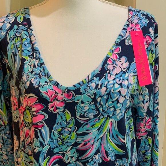 NWT Lilly Pulitzer Kaisley Dual -neck dress SPF 50+ Size XL - Picture 7 of 12